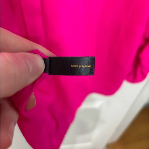 Women's Pink Button-Up Blouse - Picture 4 of 4